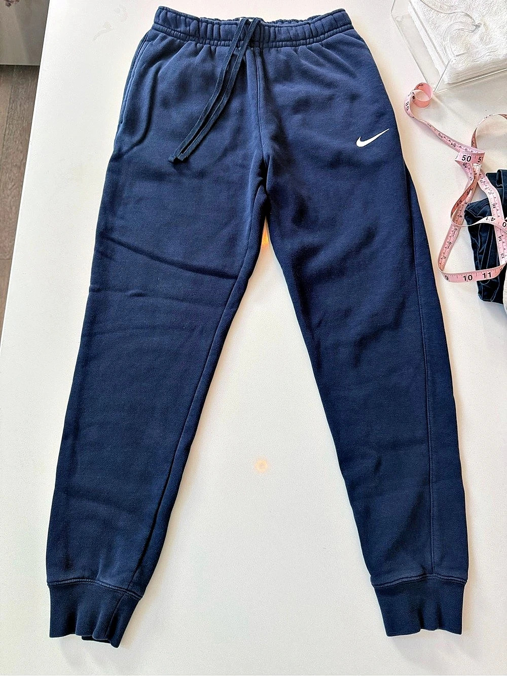 Nike Club Fleece Joggers-  Boys Small Navy Blue
